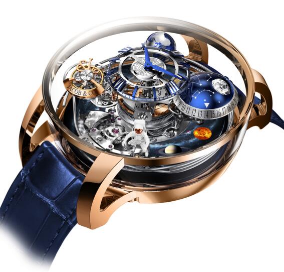 Replica Jacob & Co. Astronomia AM500.40.AC.SD.B Maestro Gravitational Triple Axis Tourbillon Minute Repeater Carillon watch